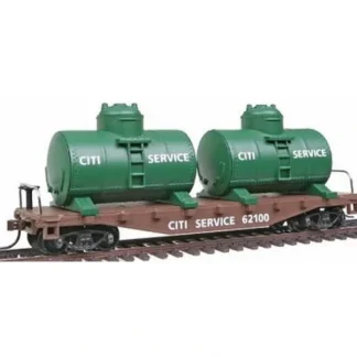 Trains | Model Power 98160 HO Citi Service 40' Flat Car with Twin Removable Tanks - Your Source for Gaming Essentials