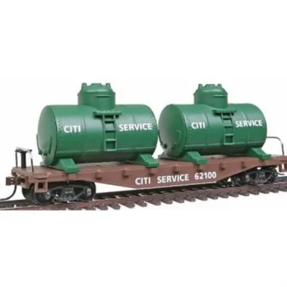 Trains | Model Power 98160 HO Citi Service 40' Flat Car with Twin Removable Tanks - Your Source for Gaming Essentials
