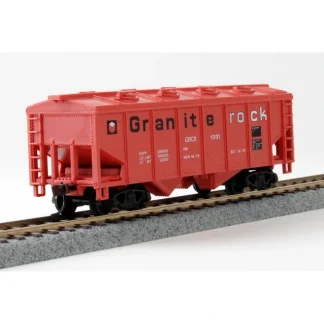 Trains | Model Power 98084 HO Granite Rock GRCX 36' 2 Bay Open Hopper - Your Source for Gaming Essentials