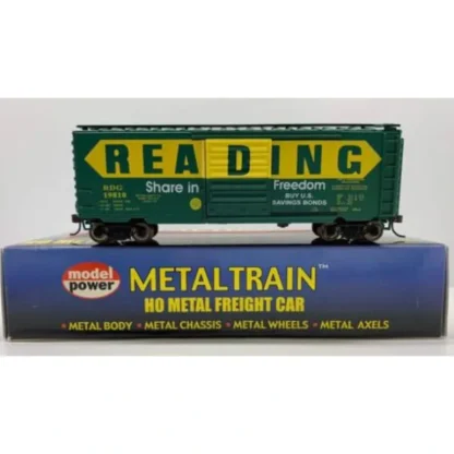 Trains | Model Power 2179 HO Reading "Share in Freedom" 40' Steel Box Car #19810 - Your Source for Gaming Essentials