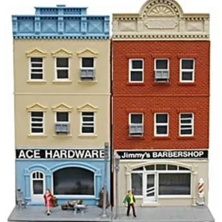 Trains | Model Power 678 HO Scale Ace Hardware/Jimmy's Barber Shop - Your Source for Gaming Essentials
