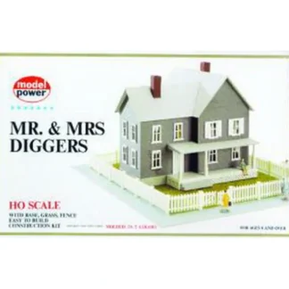 Trains | Model Power 489 HO Scale Mr. & Mrs. Diggers House Building Kit - Your Source for Gaming Essentials