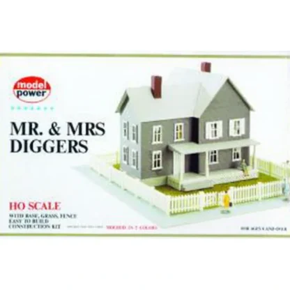 Trains | Model Power 489 HO Scale Mr. & Mrs. Diggers House Building Kit - Your Source for Gaming Essentials