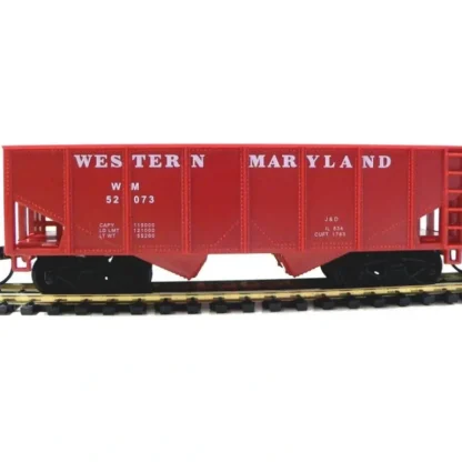 Trains | Model Power 98061 HO Scale Western Maryland 36' 2-Bay Open Hopper - Your Source for Gaming Essentials