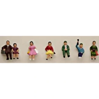 Trains | Model Power 5706 HO Seated People Figures (Set of 6) - Your Source for Gaming Essentials