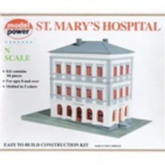 Trains | Model Power 1505 N Scale St. Mary's Hospital Building Kit - Your Source for Gaming Essentials