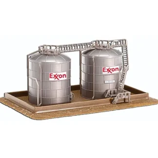 Trains | Model Power 490-1471 N Scale Twin Oil Tank Storage Facility Kit - Your Source for Gaming Essentials