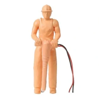 Trains | Model Power 7003 O Construction Worker w/Jackhammer Unpainted Lighted Figure - Your Source for Gaming Essentials
