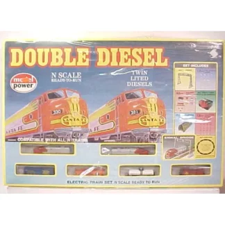Trains | Model Power 1166 Santa Fe Double Diesel N gauge Diesel Starter Train Set - Your Source for Gaming Essentials