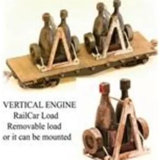Trains | Model Tech Studios D0253 HO Scale Detail Vertical Engines Railcar Load (2) - Your Source for Gaming Essentials