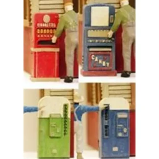 Trains | Model Tech Studios D1131 N Scale Classic Vending Machines 1950s Era (Set of 4) - Your Source for Gaming Essentials