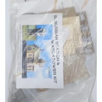 Trains | Model Tech Studios S0060 HO Scale Suburban Station & Watch Tower Kit - Your Source for Gaming Essentials