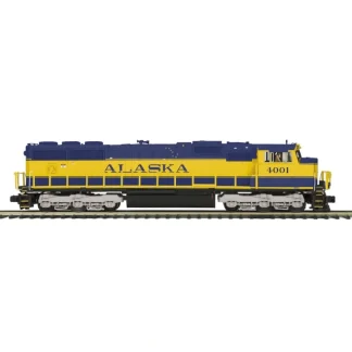 Trains | MTH 20-20448-1 Alaska Railroad SD70Mac Hi-Rail Wheels Diesel with P-S 3 #4001 - Your Source for Gaming Essentials