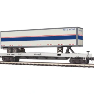 Trains | MTH 20-98862 AMTRAK FLAT W/48' TRAILER - Your Source for Gaming Essentials