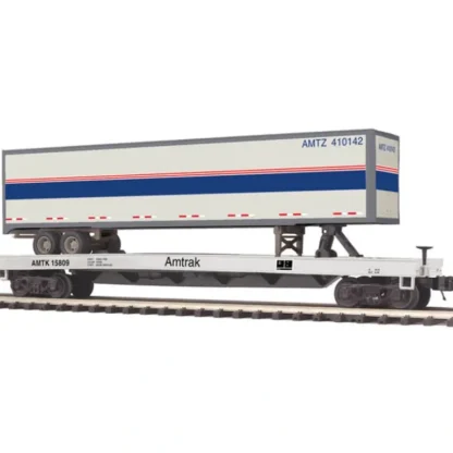 Trains | MTH 20-98862 AMTRAK FLAT W/48' TRAILER - Your Source for Gaming Essentials