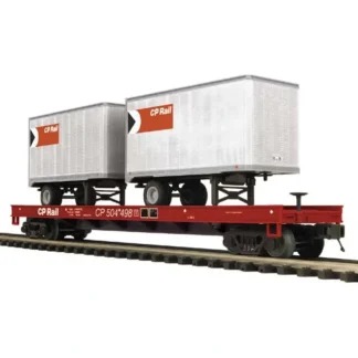 Trains | MTH 20-98731 CP Rail Flat Car with 2 20' Trailers - Your Source for Gaming Essentials
