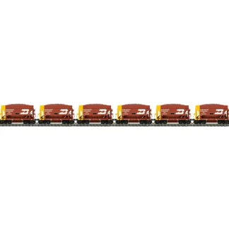 Trains | MTH 80-90037 HO Burlington Northern Ore Car w/ Side Ext. & Load RTR (Pack of 6) - Your Source for Gaming Essentials