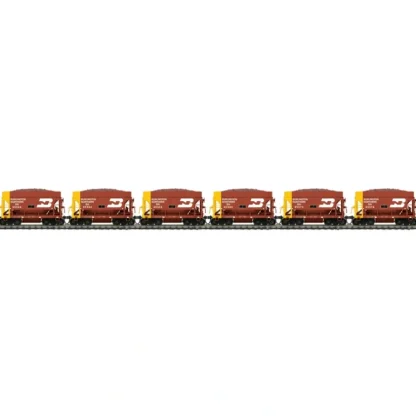 Trains | MTH 80-90037 HO Burlington Northern Ore Car w/ Side Ext. & Load RTR (Pack of 6) - Your Source for Gaming Essentials