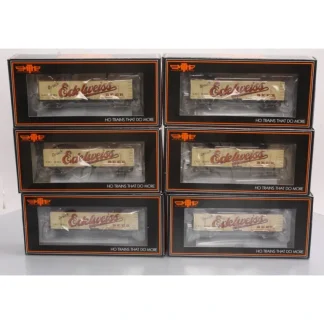 Trains | MTH 80-90023 HO Edelweiss Beer R40-2 Reefer Car Set (Set of 6) - Your Source for Gaming Essentials