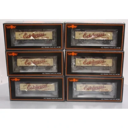 Trains | MTH 80-90023 HO Edelweiss Beer R40-2 Reefer Car Set (Set of 6) - Your Source for Gaming Essentials
