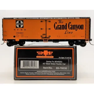 Trains | MTH 85-78030 HO Santa Fe 40 Steel Reefer #34920 - Your Source for Gaming Essentials