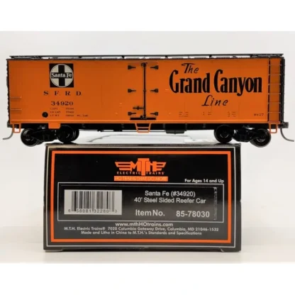 Trains | MTH 85-78030 HO Santa Fe 40 Steel Reefer #34920 - Your Source for Gaming Essentials