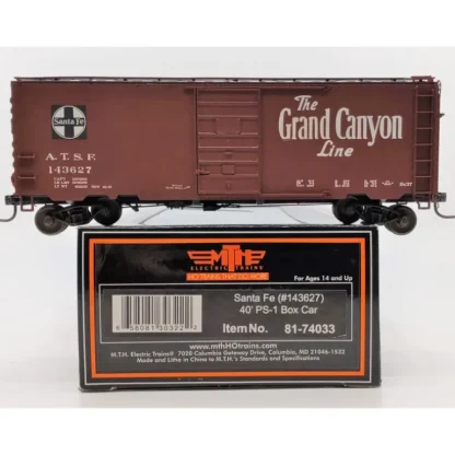 Trains | MTH 81-74033 HO Scale Santa Fe 40' PS-1 Box Car #143627 - Your Source for Gaming Essentials