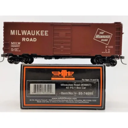 Trains | MTH 85-74099 Milwaukee Road HO Scale 40 PS-1 Boxcar #39957 - Your Source for Gaming Essentials