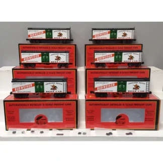 Trains | MTH 20-90350 O AB - Budweiser 36' Woodsided Reefer Car Set (Set of 6) EX/Box - Your Source for Gaming Essentials