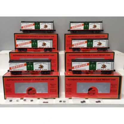 Trains | MTH 20-90350 O AB - Budweiser 36' Woodsided Reefer Car Set (Set of 6) EX/Box - Your Source for Gaming Essentials