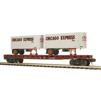 Trains | MTH 20-98881 O CNW Flatcar with 2 PUP Trailers - Your Source for Gaming Essentials