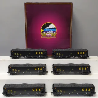 Trains | MTH 20-90746 O CSX 4-Bay Hopper Car w/ Coal Load 6-Car Set EX/Box - Your Source for Gaming Essentials