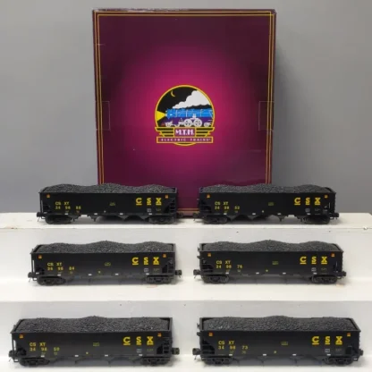 Trains | MTH 20-90746 O CSX 4-Bay Hopper Car w/ Coal Load 6-Car Set EX/Box - Your Source for Gaming Essentials