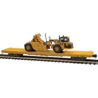 Trains | MTH 20-98790 O Gauge Caterpillar 60' Flat Car w/2 CAT 613G - Your Source for Gaming Essentials