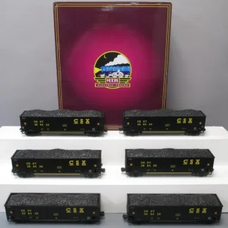 Trains | MTH 20-90737 O Gauge CSX Coalporter Hoppers w/ Coal Load 6-Car Set - Your Source for Gaming Essentials