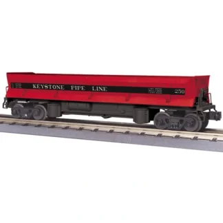 Trains | MTH 20-98950 O Gauge Keystone Operating Dump Car #253 w/Pipe Load - Your Source for Gaming Essentials