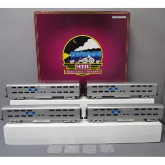 Trains | MTH 20-65192 O Gauge Metra Premier Bi-Level Passenger 4-Car Set - Your Source for Gaming Essentials