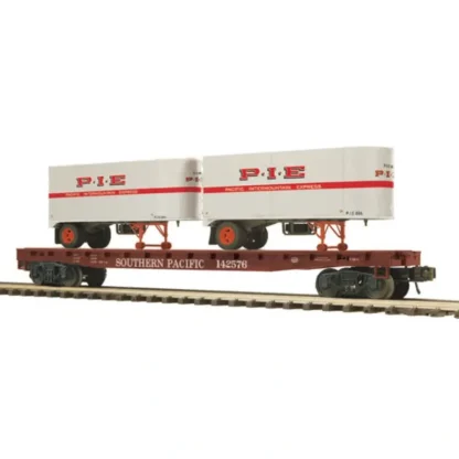 Trains | MTH 20-98882 O Gauge Southern Pacific Flatcar #142576 w/ 2 PUP Trailers - Your Source for Gaming Essentials