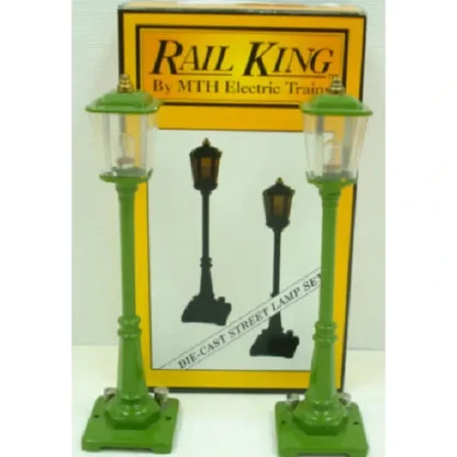 Trains | MTH 20-1026 O N. 56 Two Green Street Lamps - Your Source for Gaming Essentials