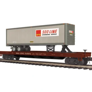 Trains | MTH 20-98939 O SOO Line Flat Car w/ 40' Trailer #54573 - Your Source for Gaming Essentials