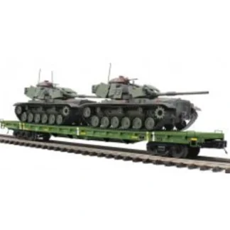 Trains | MTH 20-95469 O US Army 60' Flat Car w/2 M60 Tanks (Pack of 2) MT/Box - Your Source for Gaming Essentials