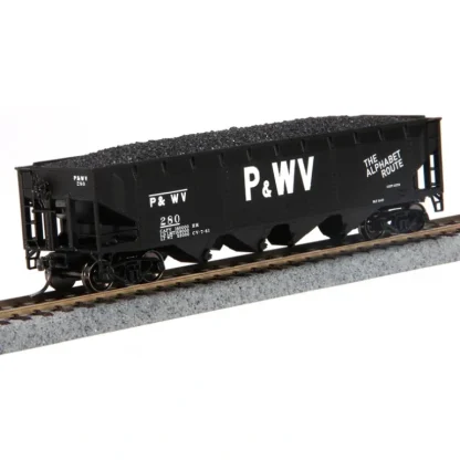 Trains | MTH 85-75030 Pittsburgh & West Virginia HO Scale 70t Quad Hopper #280 - Your Source for Gaming Essentials