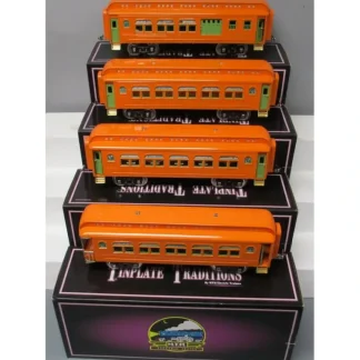 Trains | MTH 10-1106 Standard Gauge Orange Tinplate #418 Set (Set of 4) LN/Box - Your Source for Gaming Essentials