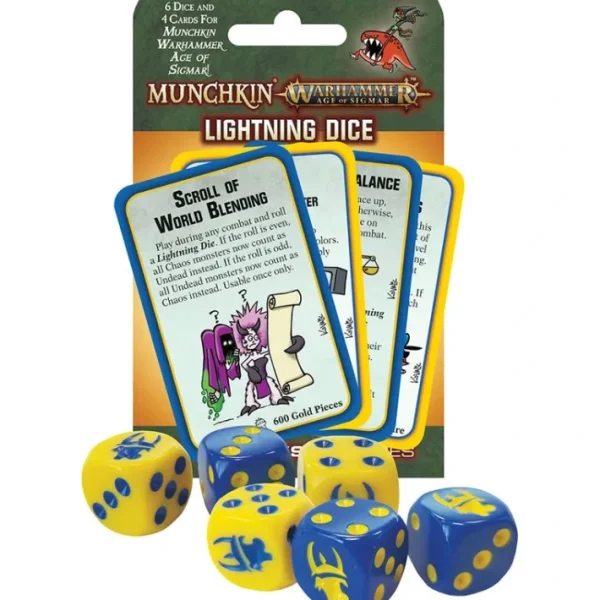 Munchkin Warhammer: Age of Sigmar - Lightning Dice and Game Cards - Your Source for Gaming Essentials Sale
