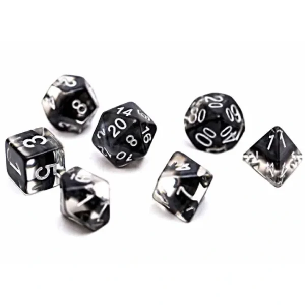 Neutron Dice 7 Piece Polyhedral DnD Dice Set - Smoke - Your Source for Gaming Essentials Best Sale