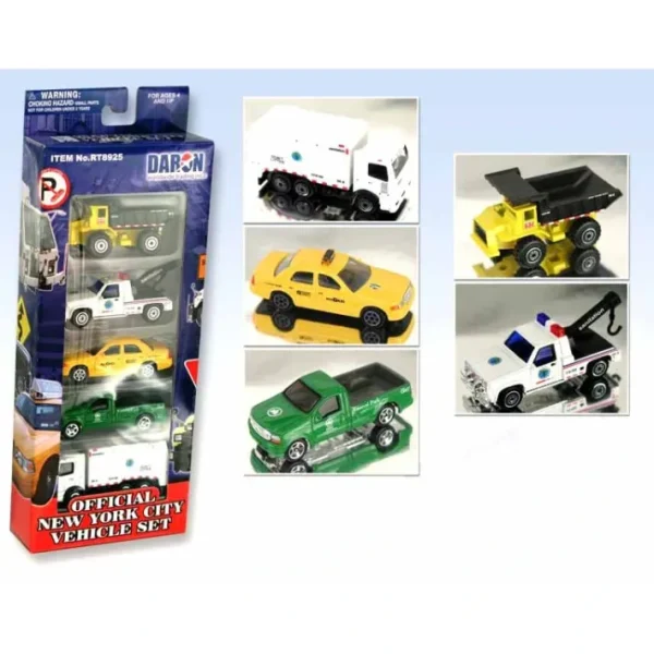 New York City Official 5 Piece Diecast Vehicle Set - Your Source for Gaming Essentials Outlet