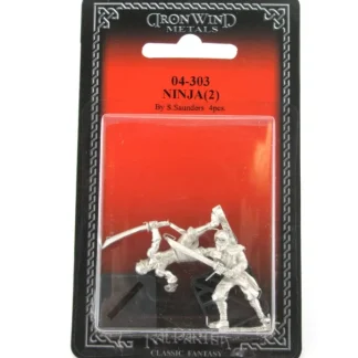 Ninja (2) #04-303 Classic Ral Partha Fantasy RPG Metal Figure - Your Source for Gaming Essentials Clearance
