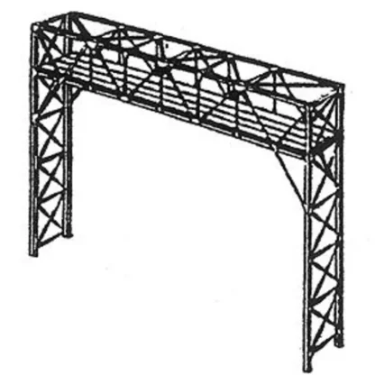 Trains | NJ International 4010 HO Two-Track Signal Bridge Kit Black - Your Source for Gaming Essentials