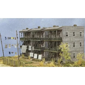 Trains | Northeastern Scale Models 20108 HO Tenement Row Laser Cut Kit - Your Source for Gaming Essentials