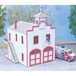Trains | Northeastern Scale Models 30023 Springfield Fire Station - Kit - Your Source for Gaming Essentials